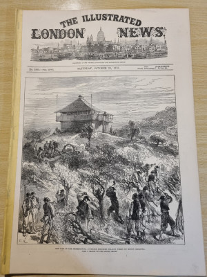 The illustrated London News - 23 octombrie 1875 - stiri,gravuri,frumos ilustata foto