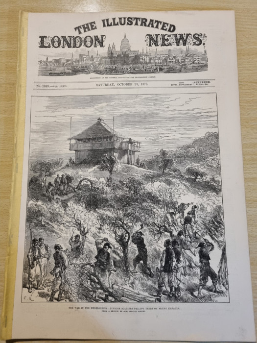 The illustrated London News - 23 octombrie 1875 - stiri,gravuri,frumos ilustata