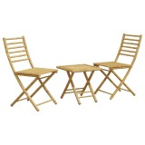 Cumpara ieftin Set mobilier bistro, 3 piese, bambus