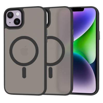 Husa pentru iPhone 14 Plus - Techsuit HaloFrost&amp;nbsp;MagSafe Series - Black foto