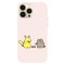 Husa compatibila cu Apple iPhone 14, Viceversa, model Lunch with pika and pusheen, Silicon, TPU