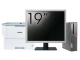 Pachet Calculator Second Hand LENOVO ThinkCentre M910s SFF, Intel Core i5-7500 3.40GHz, 16GB DDR4, 256GB SSD + Monitor 19&amp;quot; &amp; Imprimanta Brother H