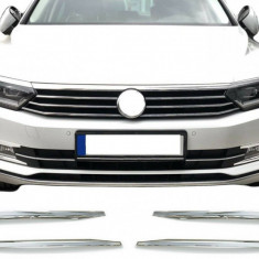 Ornamente crom inox pentru proiectoare Vw Passat B8 2014-2020