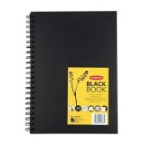 Caiet desen Derwent album foto A4, cu spira, 40 coli, hartie neagra