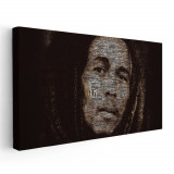 Tablou afis Bob Marley cantaret 2346 Tablou canvas pe panza CU RAMA 30x60 cm