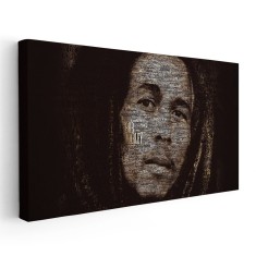 Tablou afis Bob Marley cantaret 2346 Tablou canvas pe panza CU RAMA 30x60 cm