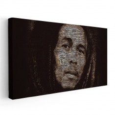 Tablou afis Bob Marley cantaret 2346 Tablou canvas pe panza CU RAMA 70x140 cm