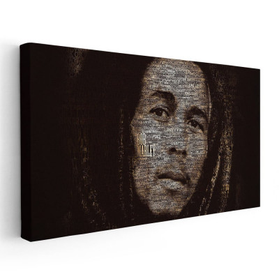 Tablou afis Bob Marley cantaret 2346 Tablou canvas pe panza CU RAMA 40x80 cm foto