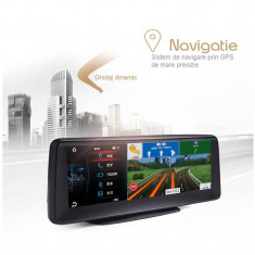 Monitor auto cu dvr inregistrare trafic navigatie detector radar bluetooth redare filme foto