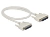Cablu D-Sub 25pin, 0,5m, bej