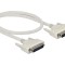 Cablu D-Sub 25pin, 0,5m, bej