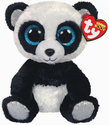 Jucarie Plus Ty Boos Bambus Panda Alb-Negru Plus 15 Cm TY 36327 foto