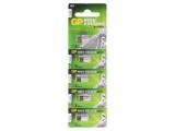 Baterii alcaline A11 6V 38mAh nere&icirc;ncărcabile &Oslash;10x16mm, 5 bucăți, GP