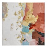 Cumpara ieftin Tablou pictat in ulei abstract 80x3.5x80 cm