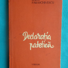 Miron Radu Paraschivescu – Declaratia patetica (poeme)( prima editie )