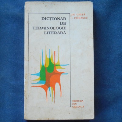 DICTIONAR DE TERMINOLOGIE LITERARA - GH. GHITA, C. FIERASCU foto