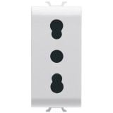 Priză 1M 2P+E 16A alb Chorus &ndash; GEWISS | GW10203