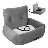 Scaun auto pentru caini mici Purlov S, 44x35x30 cm, gri