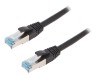 Patch cord Ethernet S/FTP 6a 15m negru, Logilink
