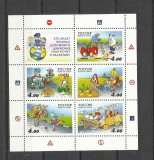 RUSIA 2004 CONDU PRUDENT DESENE ANIMATE, Nestampilat