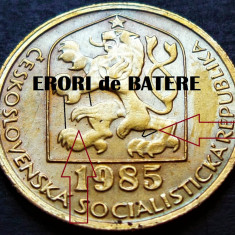 Moneda 20 HALERU - RS CEHOSLOVACIA, anul 1985 *cod 2011 A = ERORI BATERE