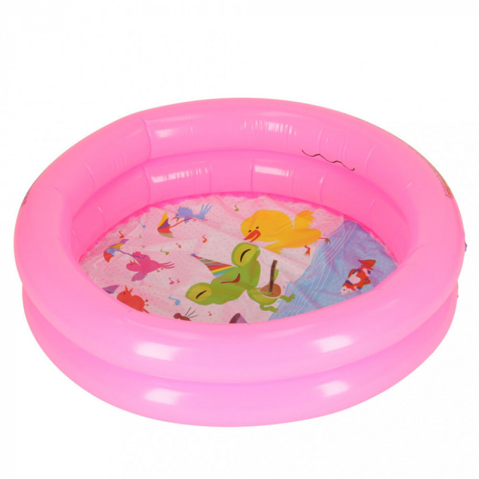 Piscina Gonflabila pentru copii, model MINI, culoare Roz, diametru 61 cm