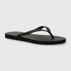 Rip Curl slapi femei, culoarea negru, cu toc plat