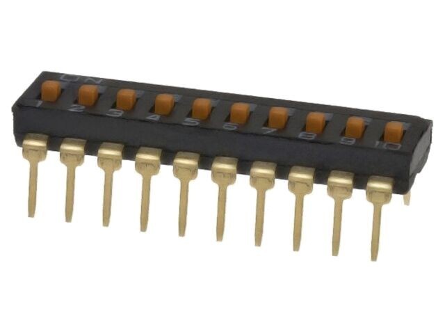 Comutator DIP-SWITCH 10 secțiuni ON-OFF