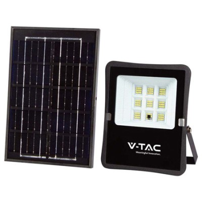 Reflector led 6w 6400k cu incarcare solara foto