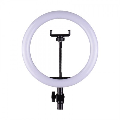 Lampa circulara cu trepied 12 inch, 3 faze lumina foto