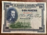 B11 2 - Bancnota foarte veche - Spania - 100 pesetas - 1925