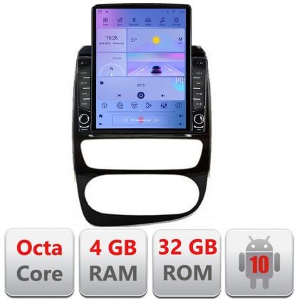 Navigatie Renault Clio 4 V2 H-468 ecran tip TESLA 9.7&quot; cu Android Radio Bluetooth Internet GPS WIFI 4+32GB DSP 4G Octa CarStore Technology