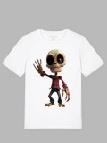 Tricou alb, Schelo, bumbac 100%, Imprimeu grafic, Oem