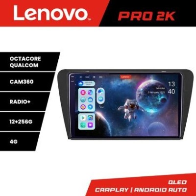 Navigatie Skoda Octavia 3 Lenovo Kit-279 8 core QLED 2K 12+256 360 Android Waze USB Navigatie Internet Youtube Radio CarStore Technology foto