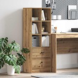 vidaXL Bufet stejar artizanal 45.5 x 34 x 127 cm Lemn compozit