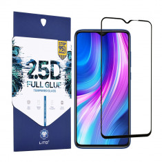 Folie Xiaomi Redmi Note 8 Pro - 2.5D FullGlue Glass - Black foto