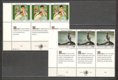 O.N.U.Geneva.1989 Drepturile omului SN.573 foto