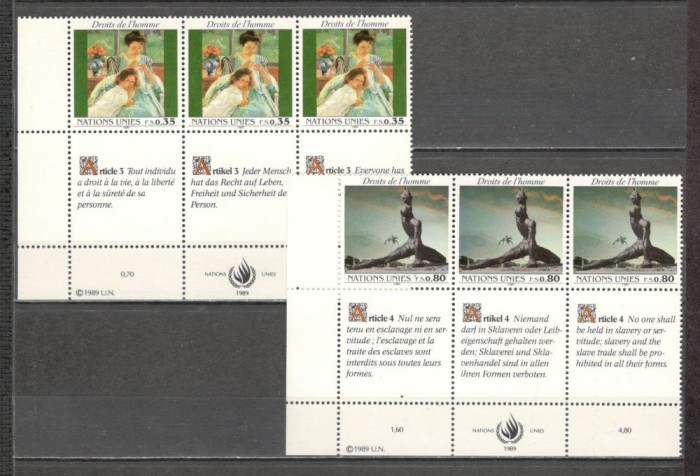 O.N.U.Geneva.1989 Drepturile omului SN.573