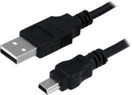 Cablu USB 2.0 A mufa - USB B mini mufa nichelat 3m negru LOGILINK CU0015 foto