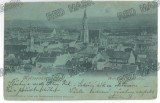 1534 - CJUJ, Panorama, Litho, Romania - old postcard - used - 1900