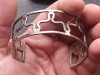(164) BRATARA FIXA DIN ARGINT, VINTAGE, MARCAJ 925, DAMA, SUPERBA, 23 GRAME