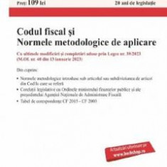Codul fiscal si Normele metodologice de aplicare Act.14 februarie 2023