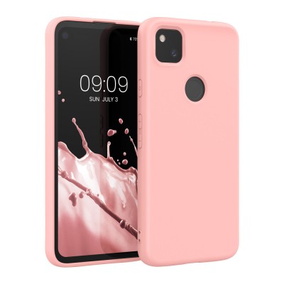 Husa pentru Google Pixel 4a, Silicon, Roz, 52622.123 foto