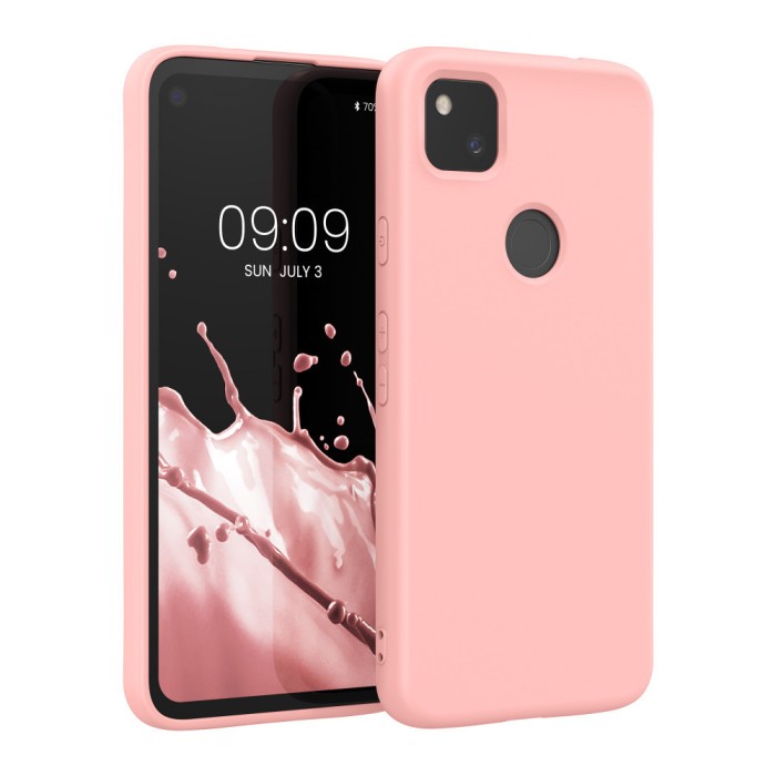 Husa pentru Google Pixel 4a, Silicon, Roz, 52622.123