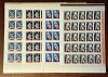 TIMBRE ROMANIA LP632/1966 COSMONAUTICA I -SET 4 COLI 25 TIMBRE -MNH, Nestampilat