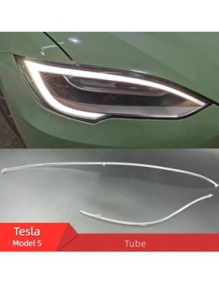 Set fibra reparatie lumini de zi DRL far dreapta Tesla Model S 2017-2023 foto