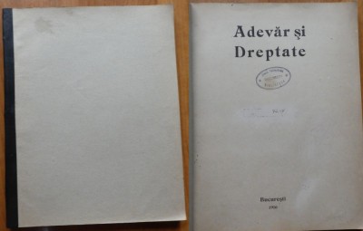 Adevar si dreptate , 1916 ; Articole despre primul razboi mondial , pro germana foto
