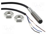 Senzor inductiv OMRON E2B M8 NPN NC 0-2mm 10-30V IP67 cablu 5m oțel inoxidabil
