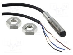 Senzor inductiv OMRON E2B M8 NPN NC 0-2mm 10-30V IP67 cablu 5m oțel inoxidabil