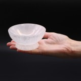 Bol din selenit pentru purificarea bijuteriilor si a cristalelor - 10 cm